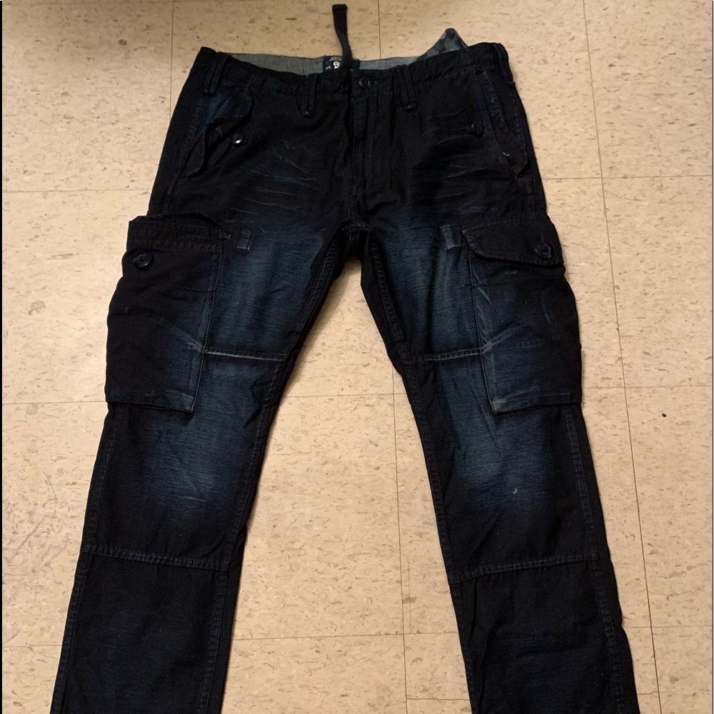 Dark Navy Blue Cargo Prps Jeans